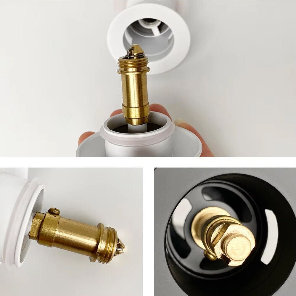 Easy Pop Up Click Clack Basin Sink Bath Waste Plug Replacement Bolt Spring M8 UK