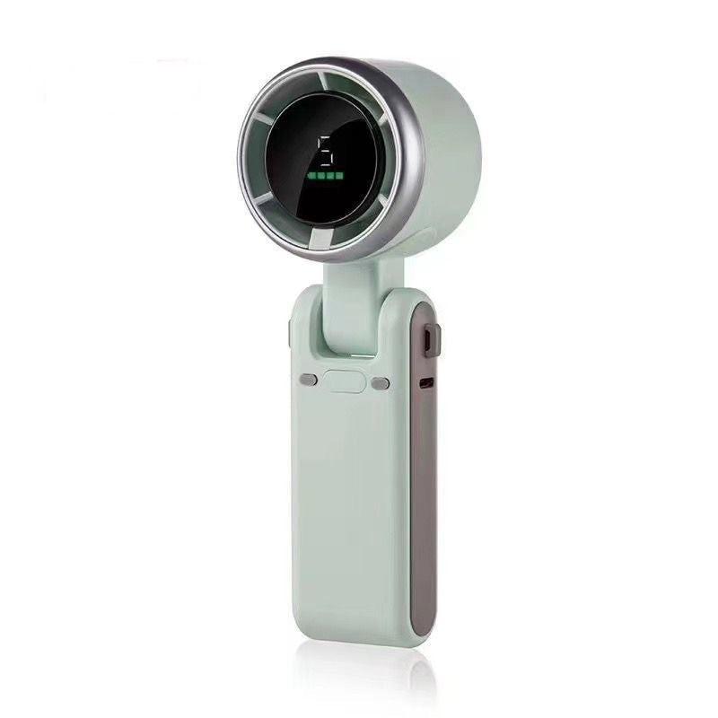 Rechargeable Handheld Turbo Fan with Digital Display Portable Travel Mini Fan UK