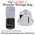 For DJI Neo 2 Drone RC-N3 Storage Shoulder Bag Portable Carrying Case Box Travel