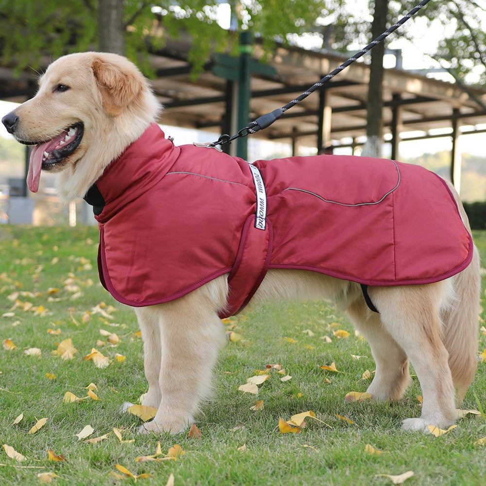 Large Dog Clothes Winter Warm Coat Windproof Waterproof Thicken Pet Down Jacket