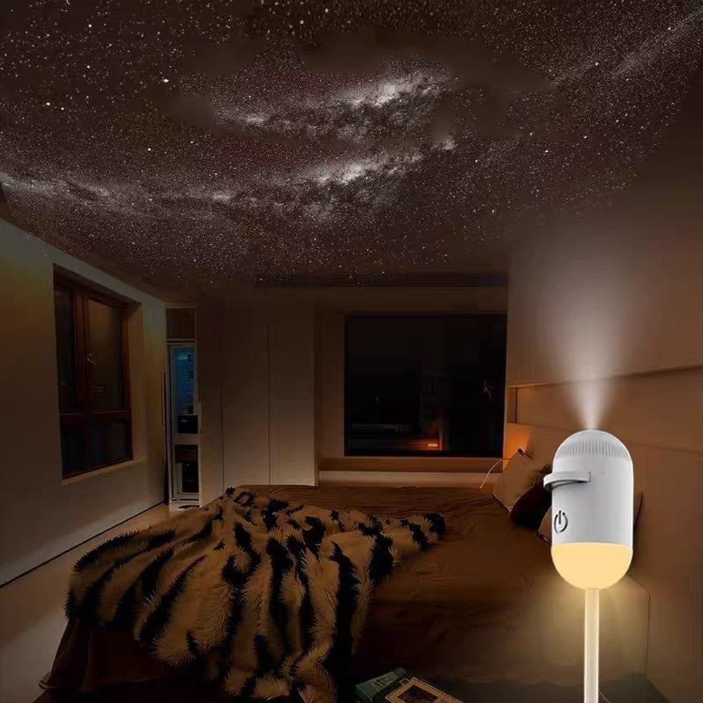 HD Smart Dynamic 5D Holographic Night Light Projector, Plug and Play Projector*/