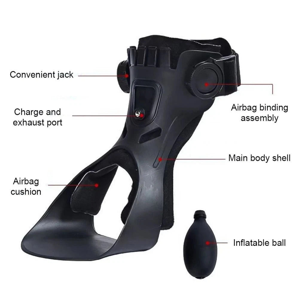Drop Foot Brace Orthosis Ankle Support With Comfortable Inflatable Airbag UK