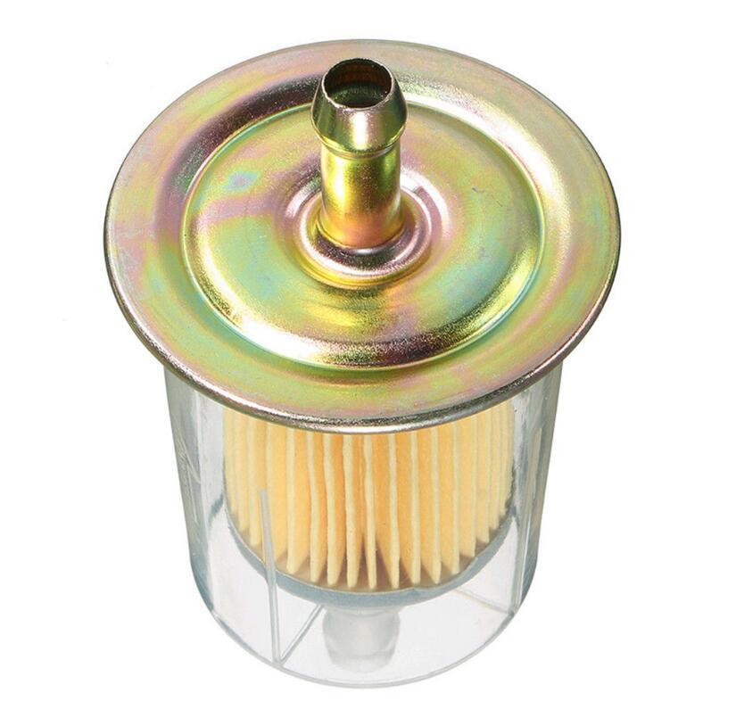 4Pcs 10mm 3/8" Universal Inline Fuel Filter Motorcycle Petrol Diesel Filter
