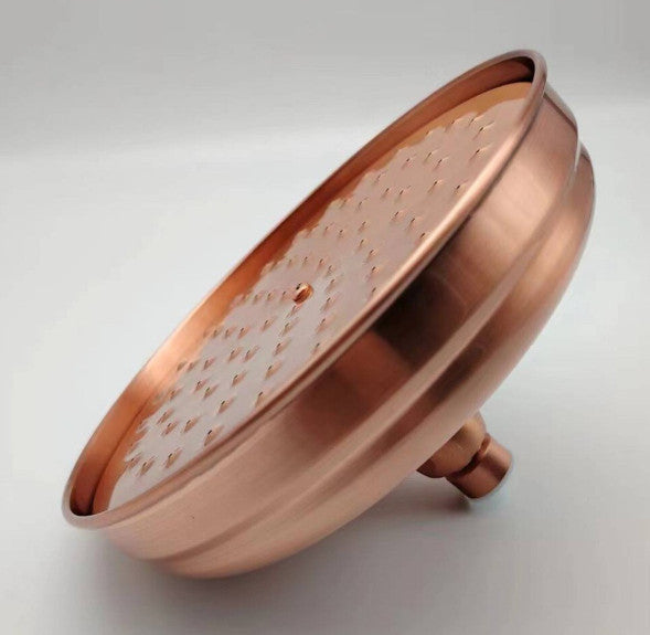 Retro Brass Bathroom Round Top Rain Shower Head Bath Replacement Sprayer