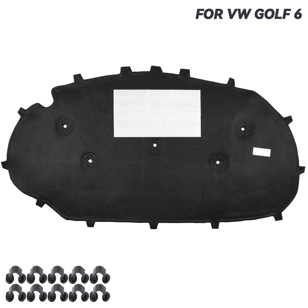 For VW Golf 6 Car Hood Engine Sound Insulation Cotton Pad Thermal Heat Shield