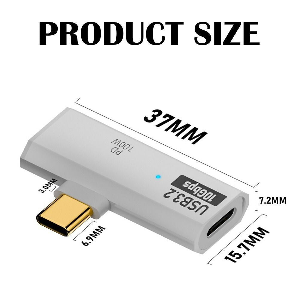 20V 5A 2 in 1 OTG Splitter PD 100W USB-C to USB 3.2 Adapter