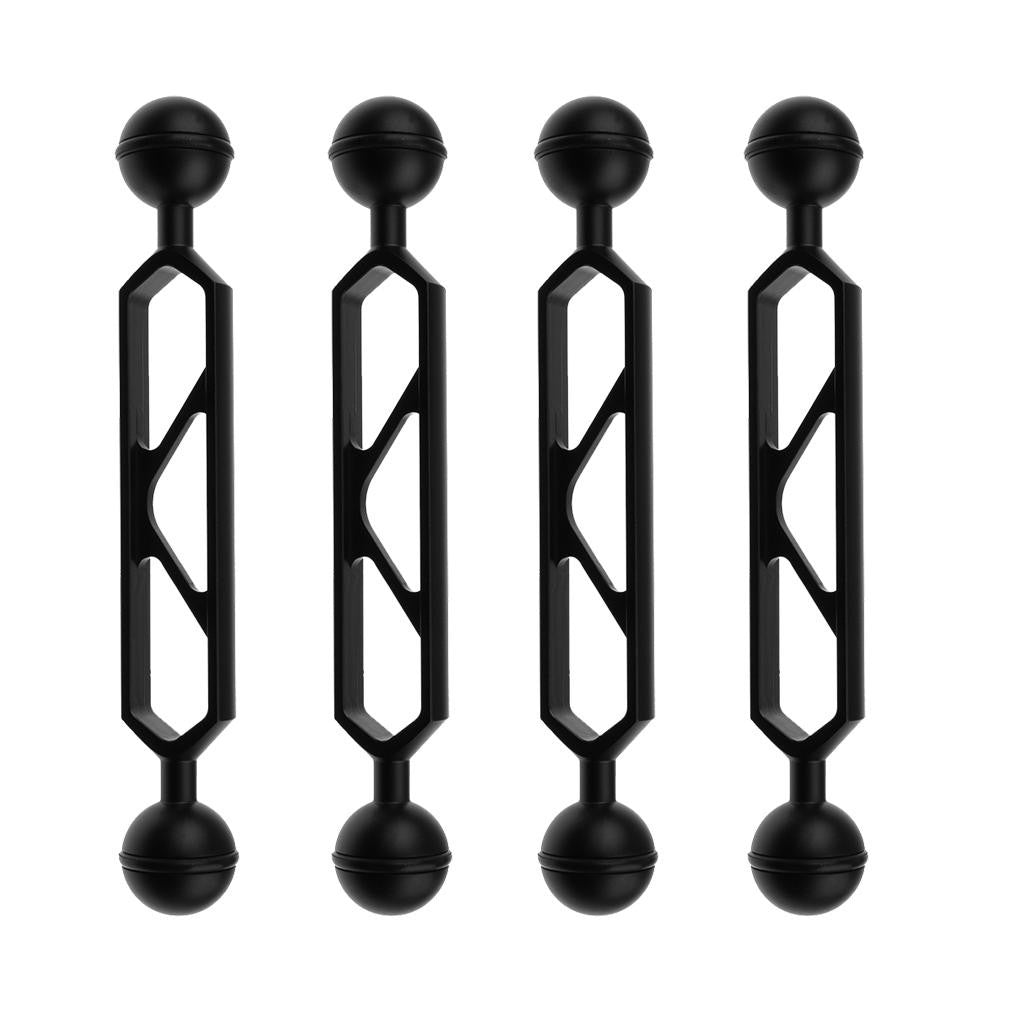 4Pcs Underwater Camera Scuba Diving Light 6" Dual Ball Joint Arm Clamp Mount