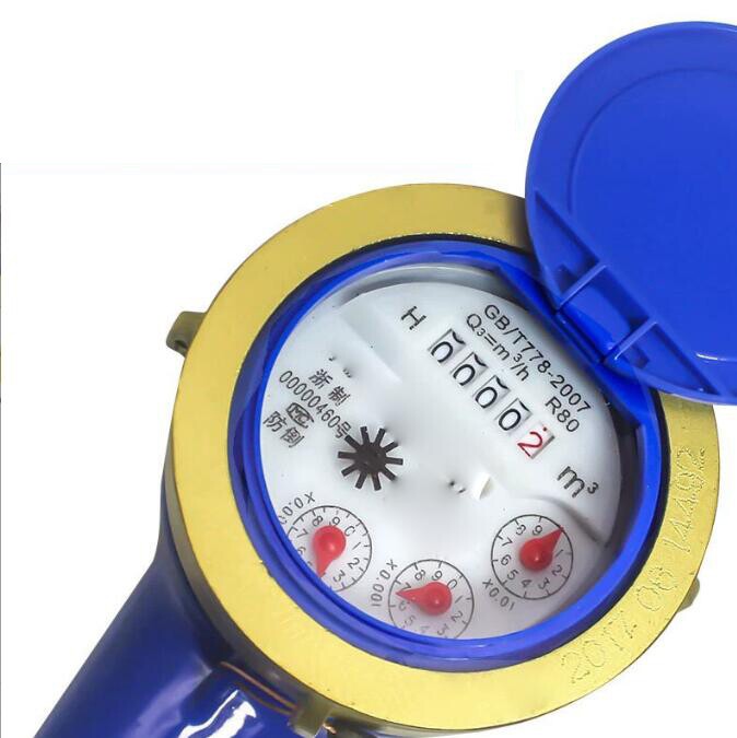 3/4" Cold Water Meter for Garden Home Water Flow Gauge Tap Water Meter Set 25mm