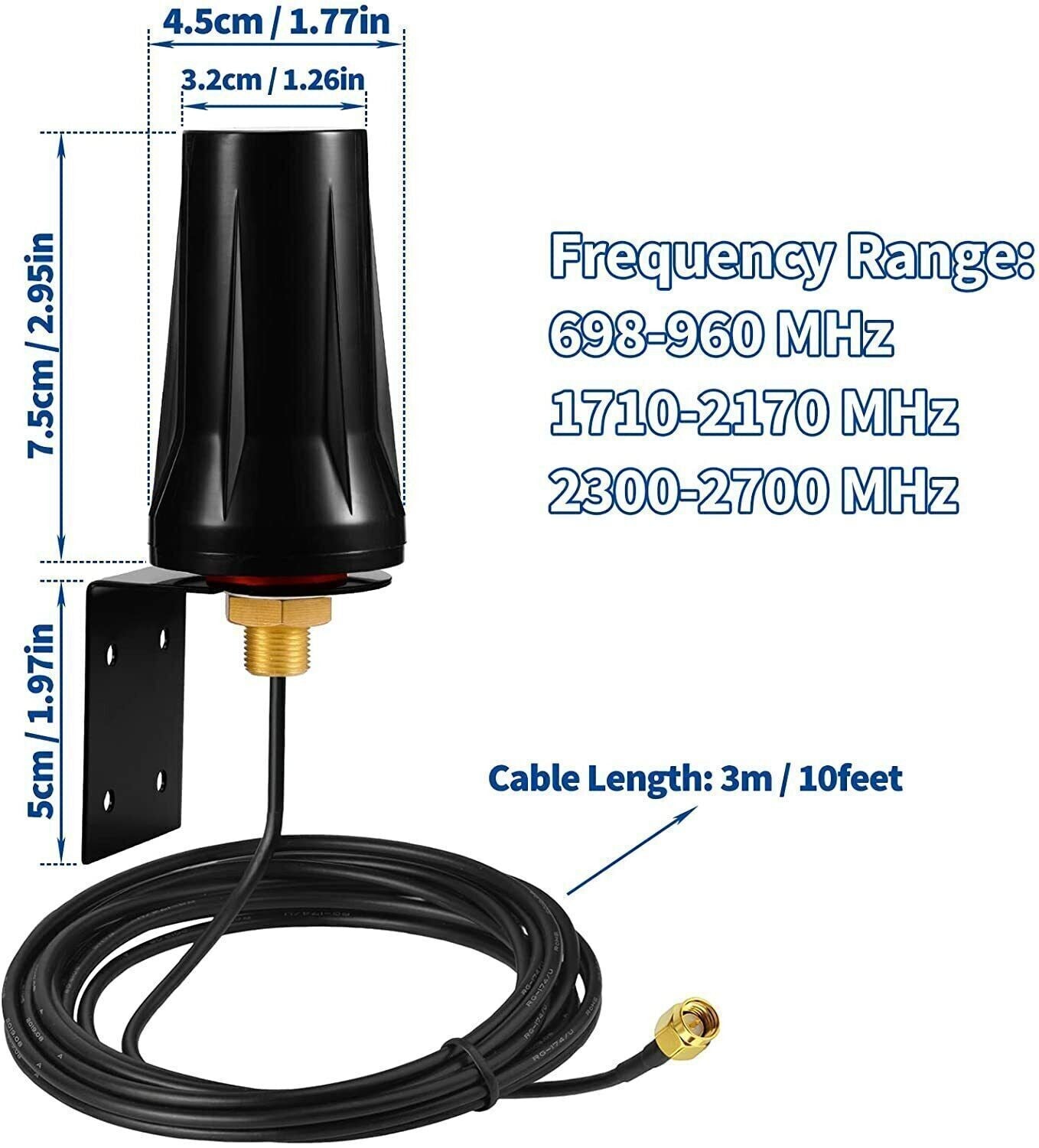 For Netgear NIGHTHAWK M1 MR1100 mobile WiFi 3G 4G LTE outdoor waterproof Antenna