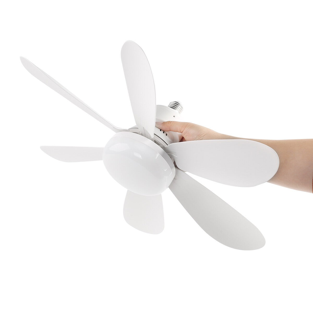 Modern Led Ceiling Fan with Light Dimmable E27 Bedroom Living Room Fan Lamp
