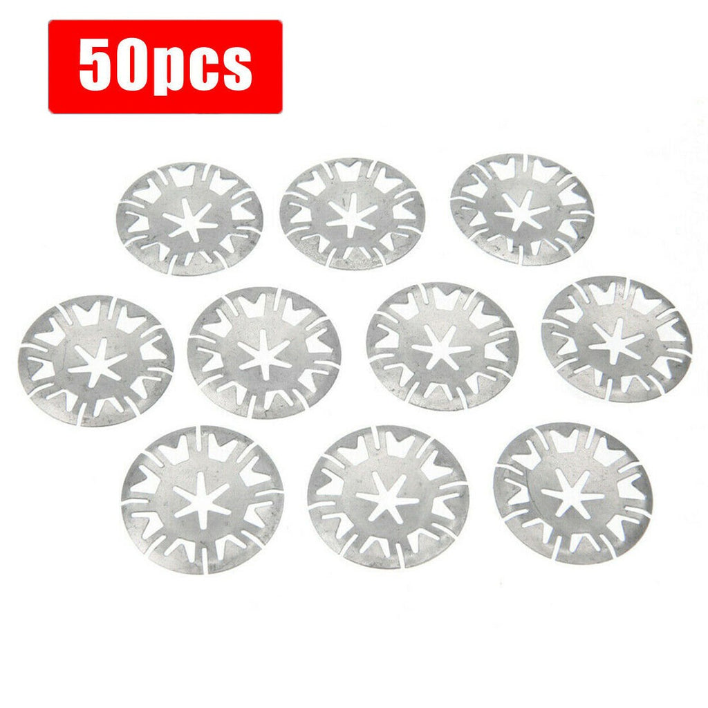 50X Undertray Exhaust Heat Shield Metal Spring Washer Fixing Clip Nut Fit For VW