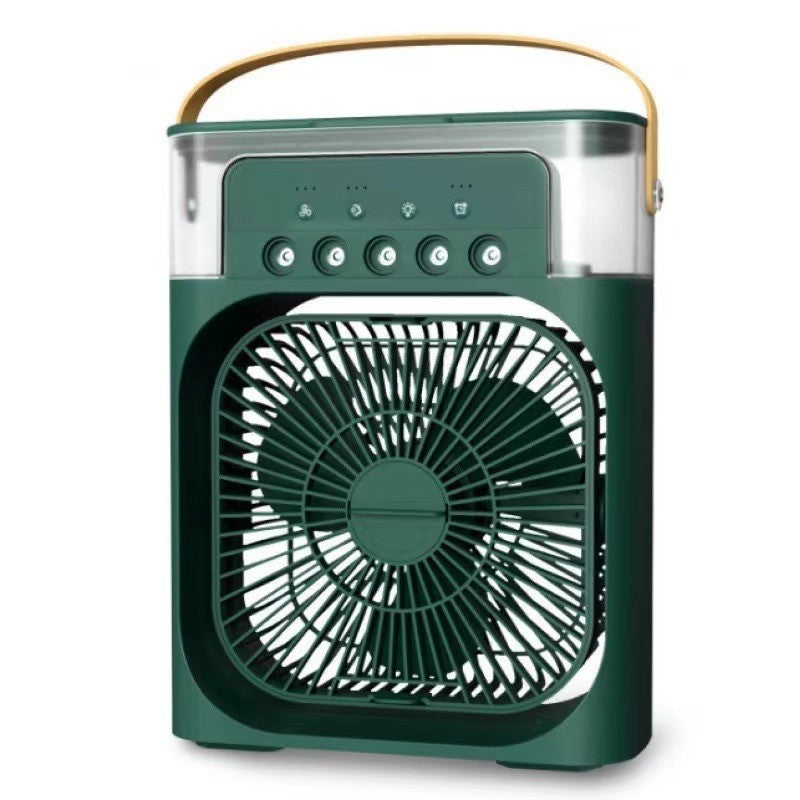 3-in-1 Portable Air Cooler Fan Humidifier LED NightLight Mini AC USB Home Office