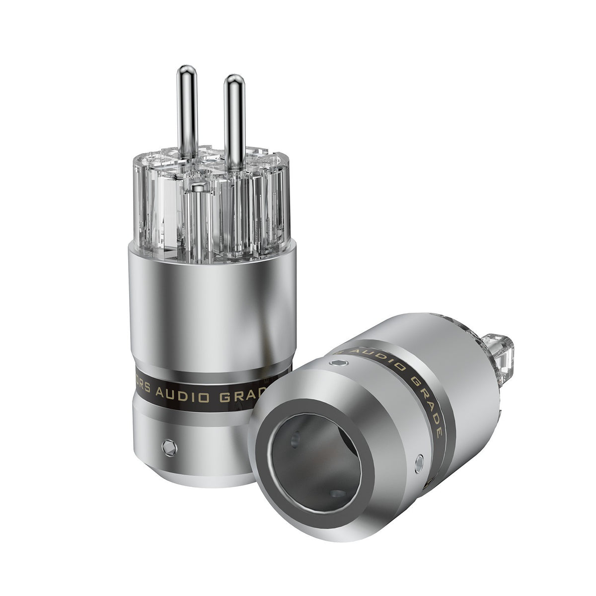 HiFi Audio Rhodium Plated Power Cable Connector EU Schuko AC IEC-C13 Plug