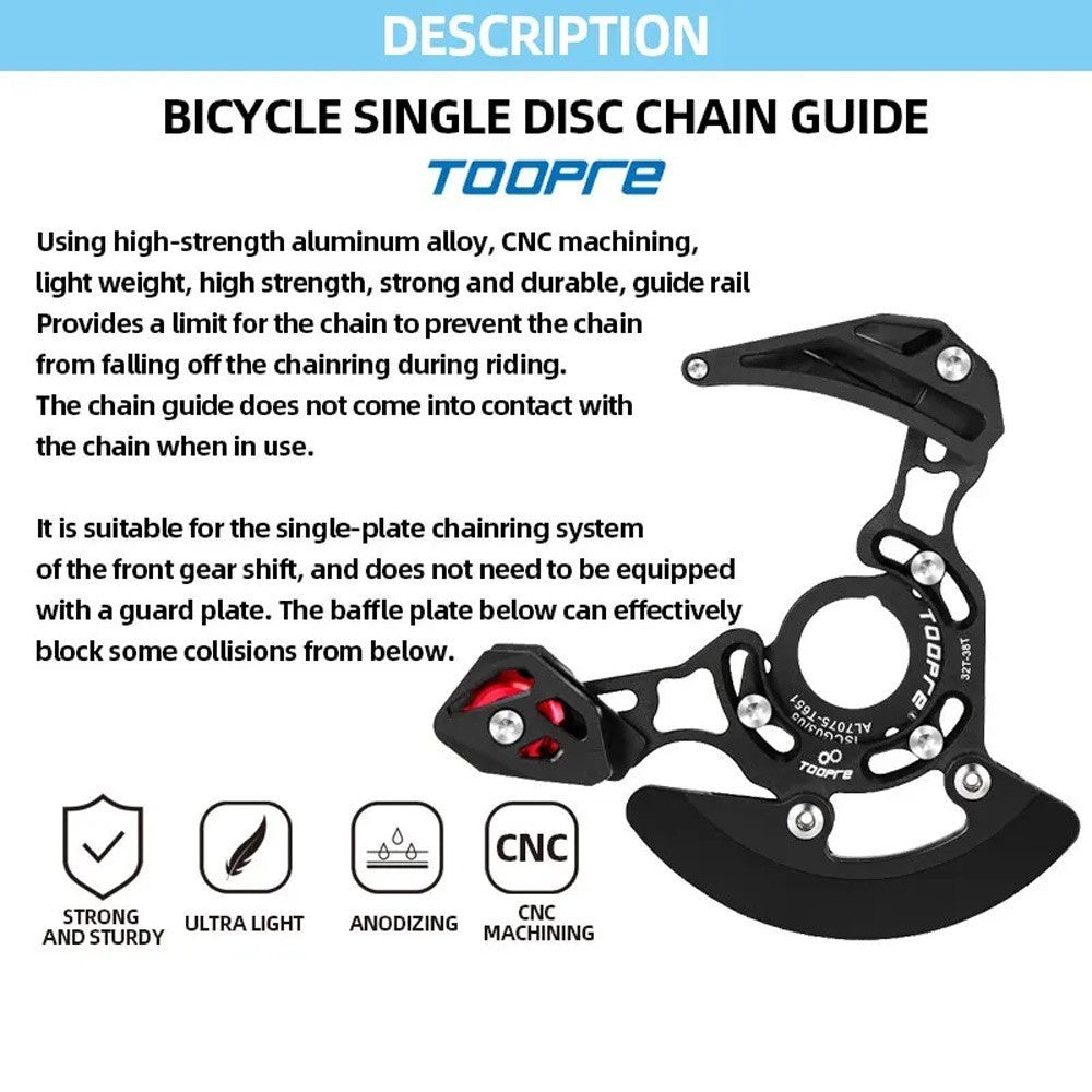 Bike Chain Guide MTB Mountain Bicycle Chain Stabilizer Chainring Protector Plate