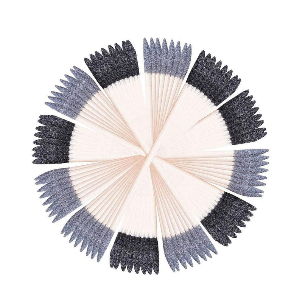 50 Count Sanding Sticks Dual Head 150 Black 280 Gray for Smoothing Small Spots