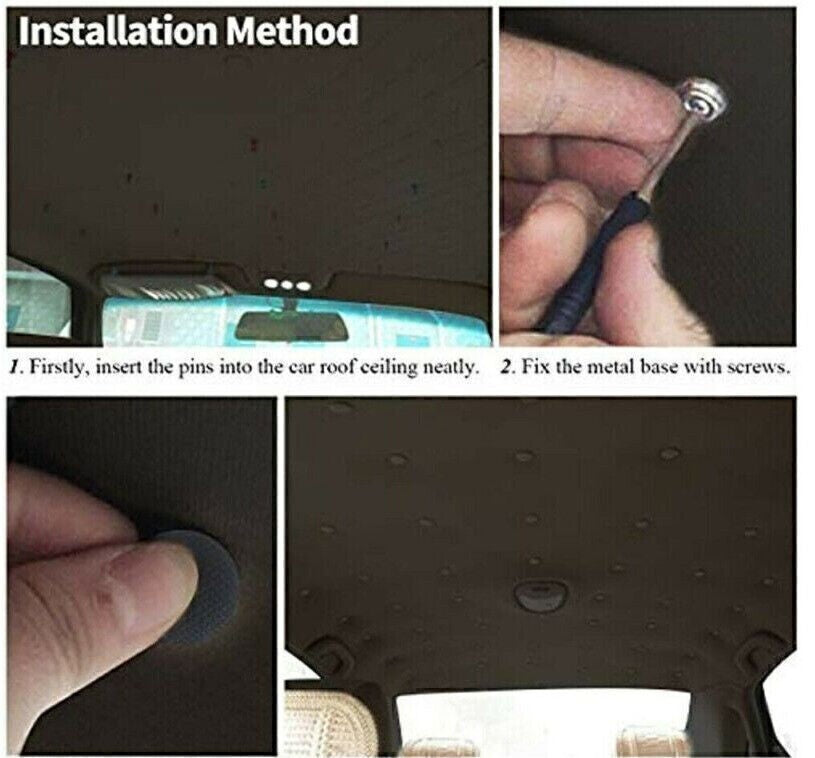 60Pcs Car Roof Liner Repair Kit Headliner Pins Buckles Rivets Fix