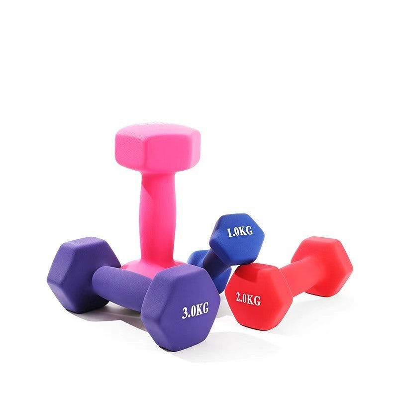 Pair 1kg 2kg 3kg Dumbbell Fitness Hand Weights Set for Women Home Gym Workout UK