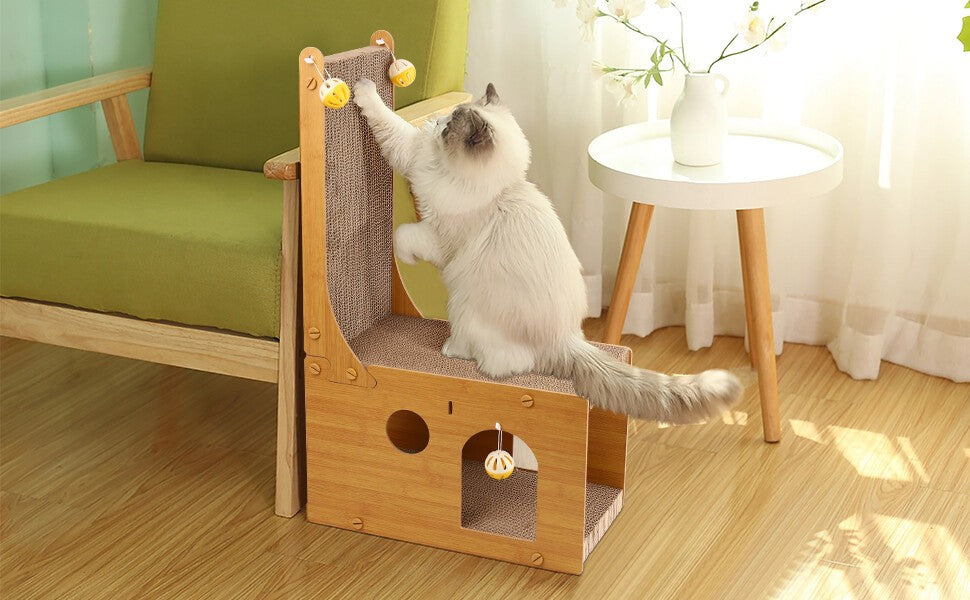 Tall Cat Scratching Post & Activity Center