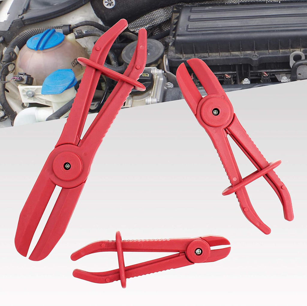 6*Hose Clamp Set Pipe Pliers Plastic Flexible Clamping Radiator Brake Fuel Tool