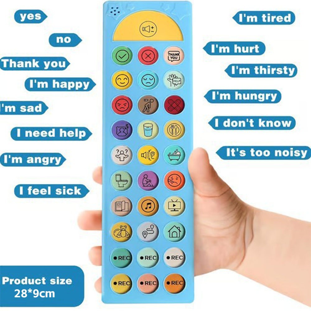 Lightweight AAC Communication Aid: 24 Buttons for Effective Speech Therapy