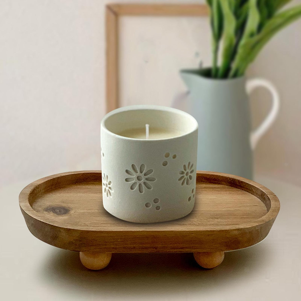 Multifunctional Mini Wooden Riser Display Decorative Tray Wooden Pedestal Stand