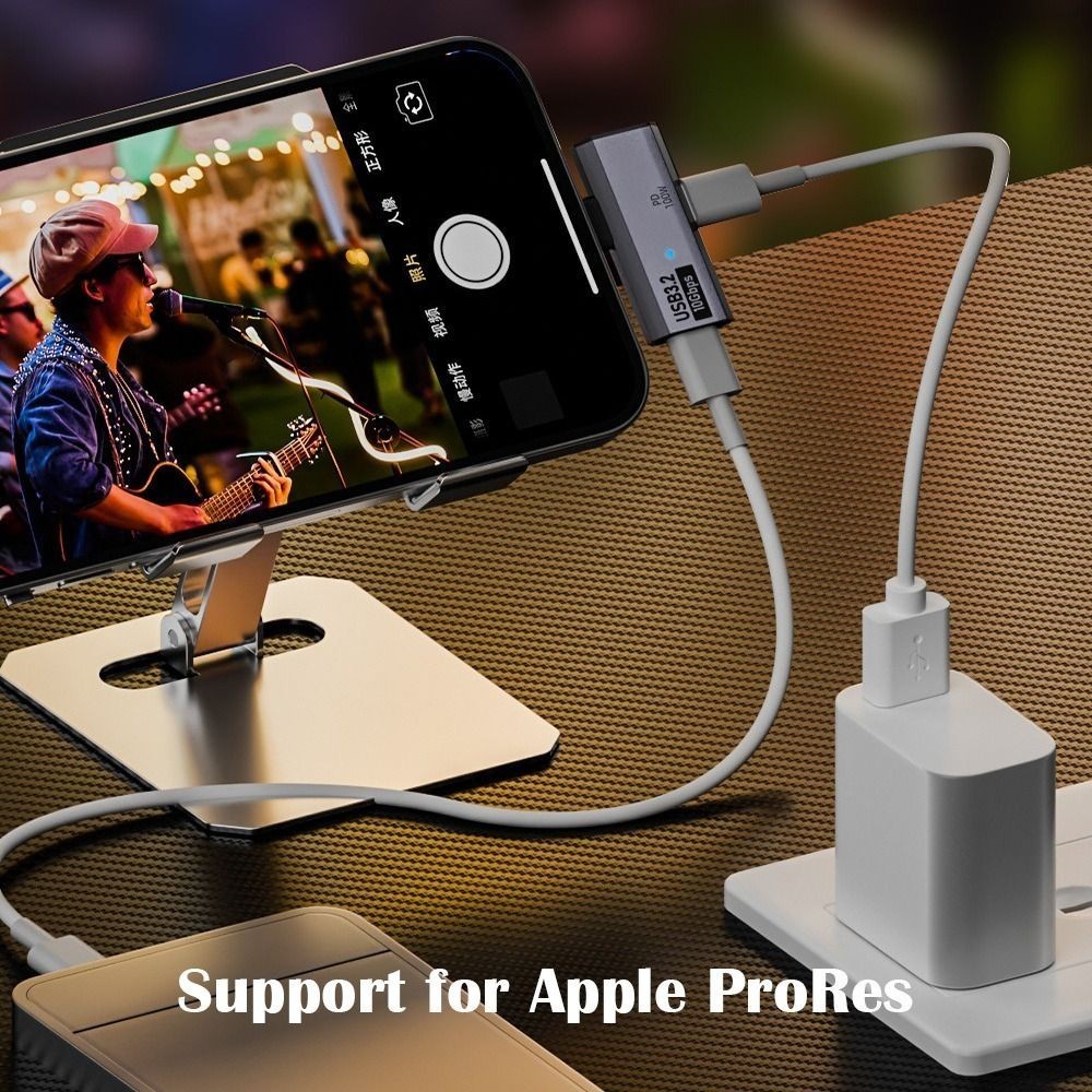 20V 5A 2 in 1 OTG Splitter PD 100W USB-C to USB 3.2 Adapter