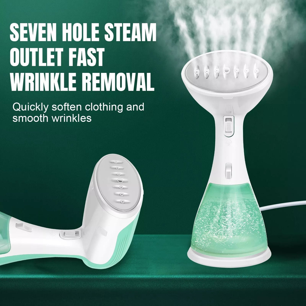 1500W Handheld Garment Steamer Portable Travel Wrinkle Remover Iron