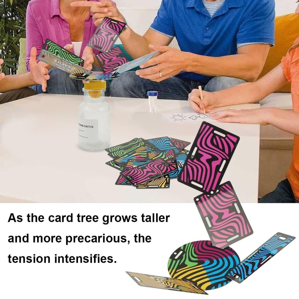 Cards vs. Gravity Pro The Gravity Defying Card-Balancing Game 2-8 Players Party
