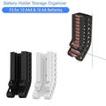 Wall‑Mounted Battery Storage Box Holder Organiser For 10 x AA & 10 x AAA UK