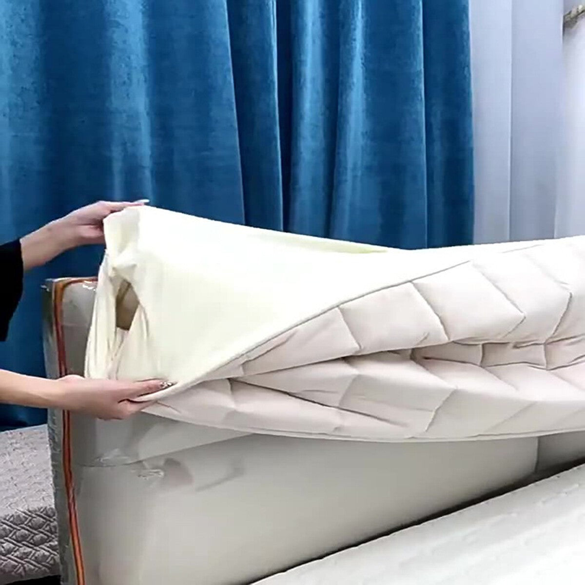 Thicken Padded Foam Headboard Cover Elastic Bed Head Backrest Protector UK