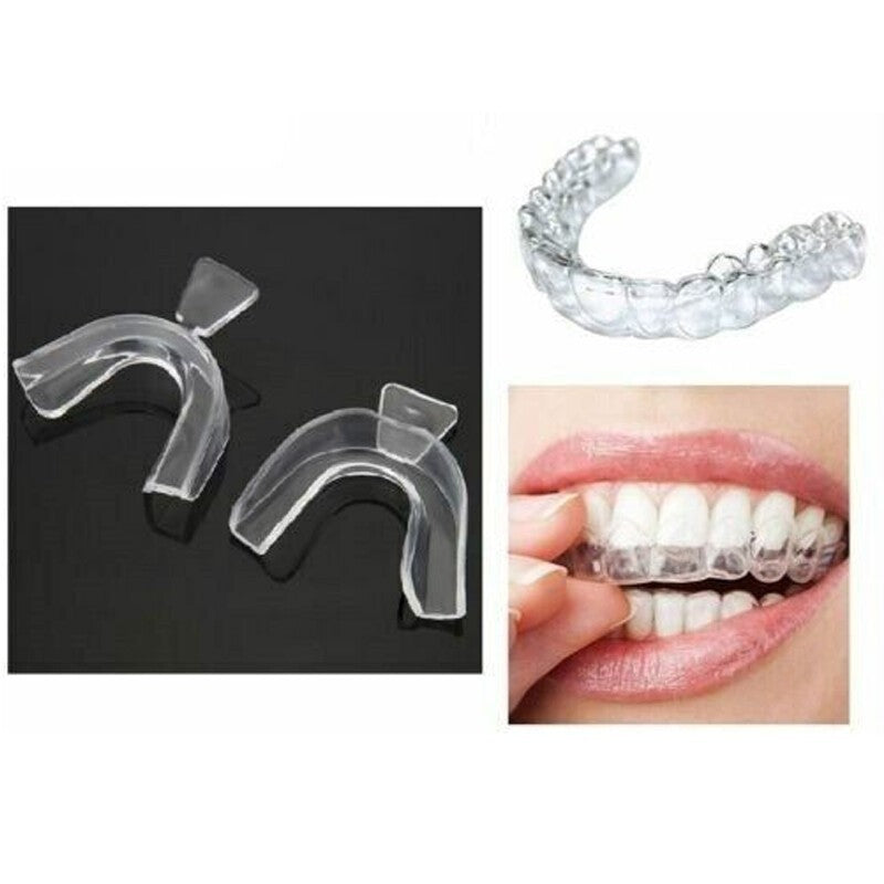2/4PCS Sleeping Mouth Guard Stop Teeth Grinding Anti Snoring Bruxism Eliminates.