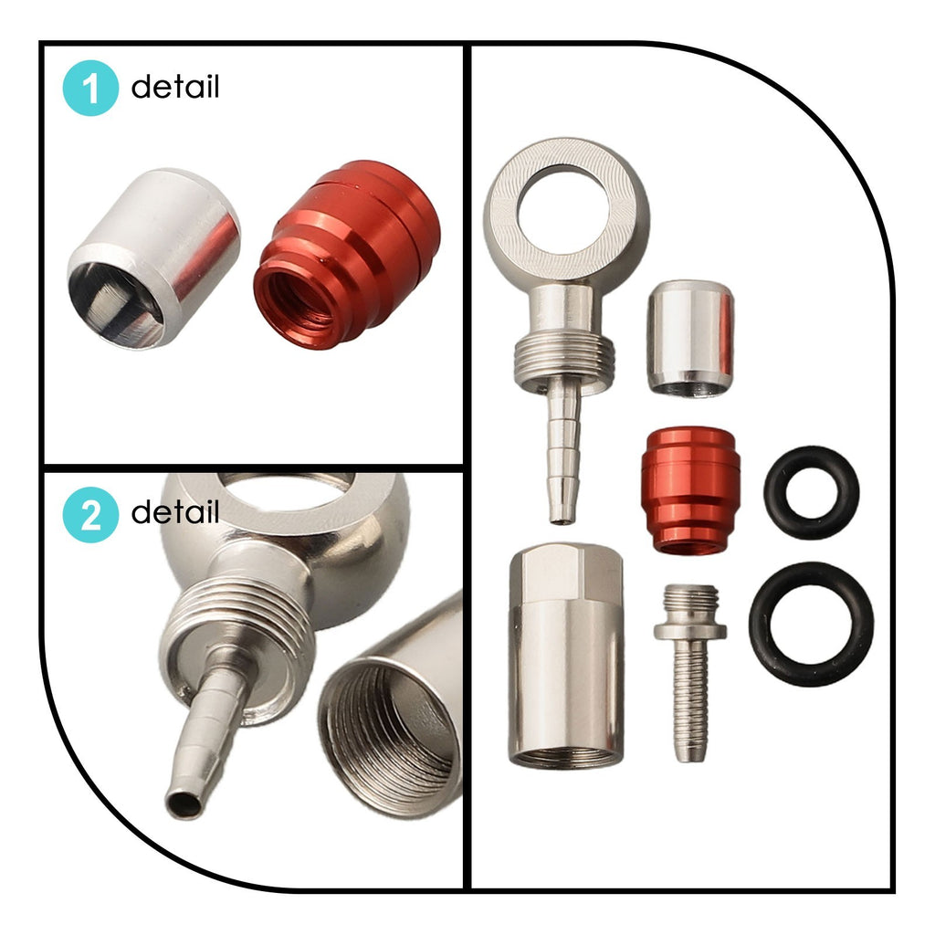 For SRAM LEVEL RED HRD Bike Cable Banjo Set with Sealing Rings and Olives