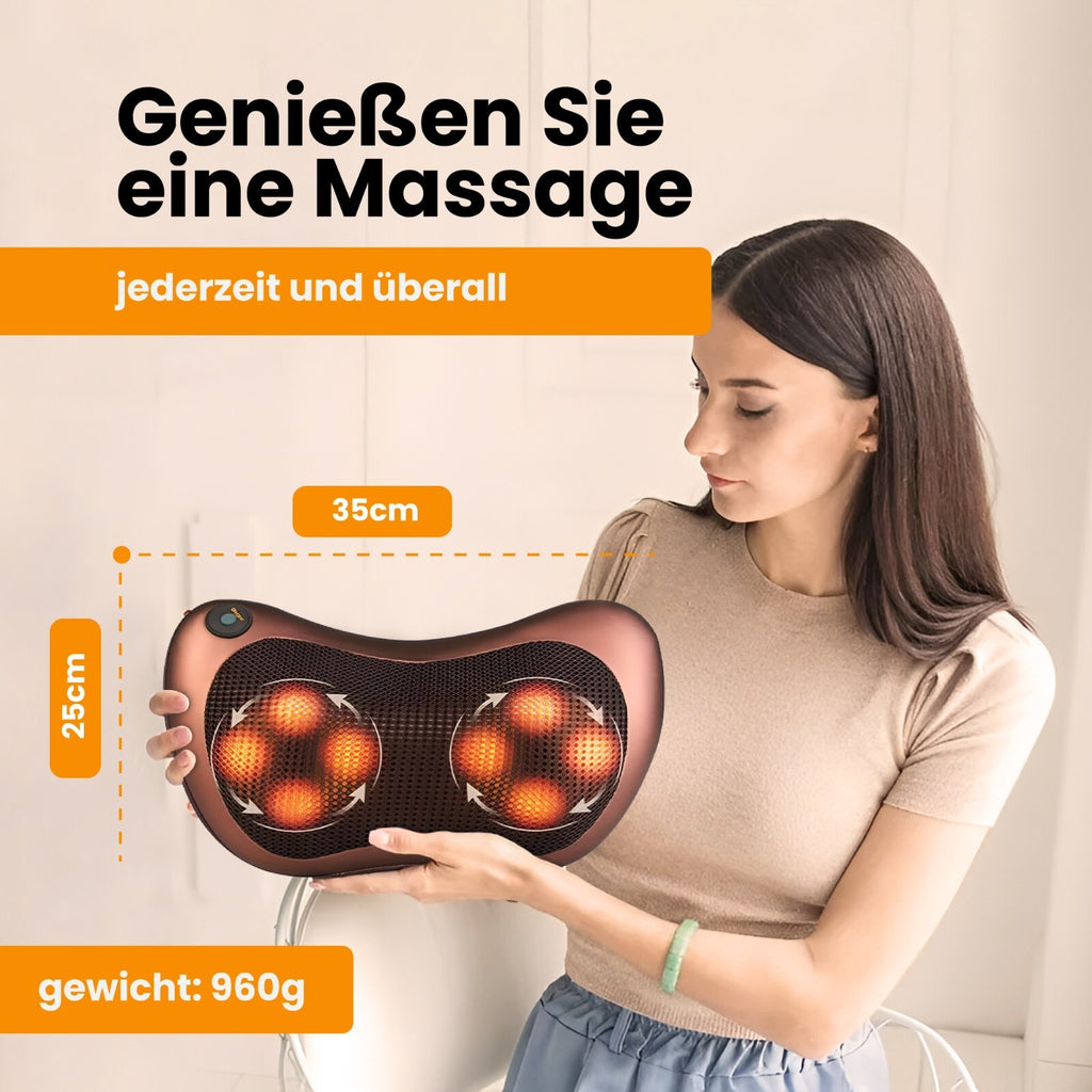 2026 Massager Neck and Back Massage with Heat, Personal Shiatsu Pillow 8 Head UK