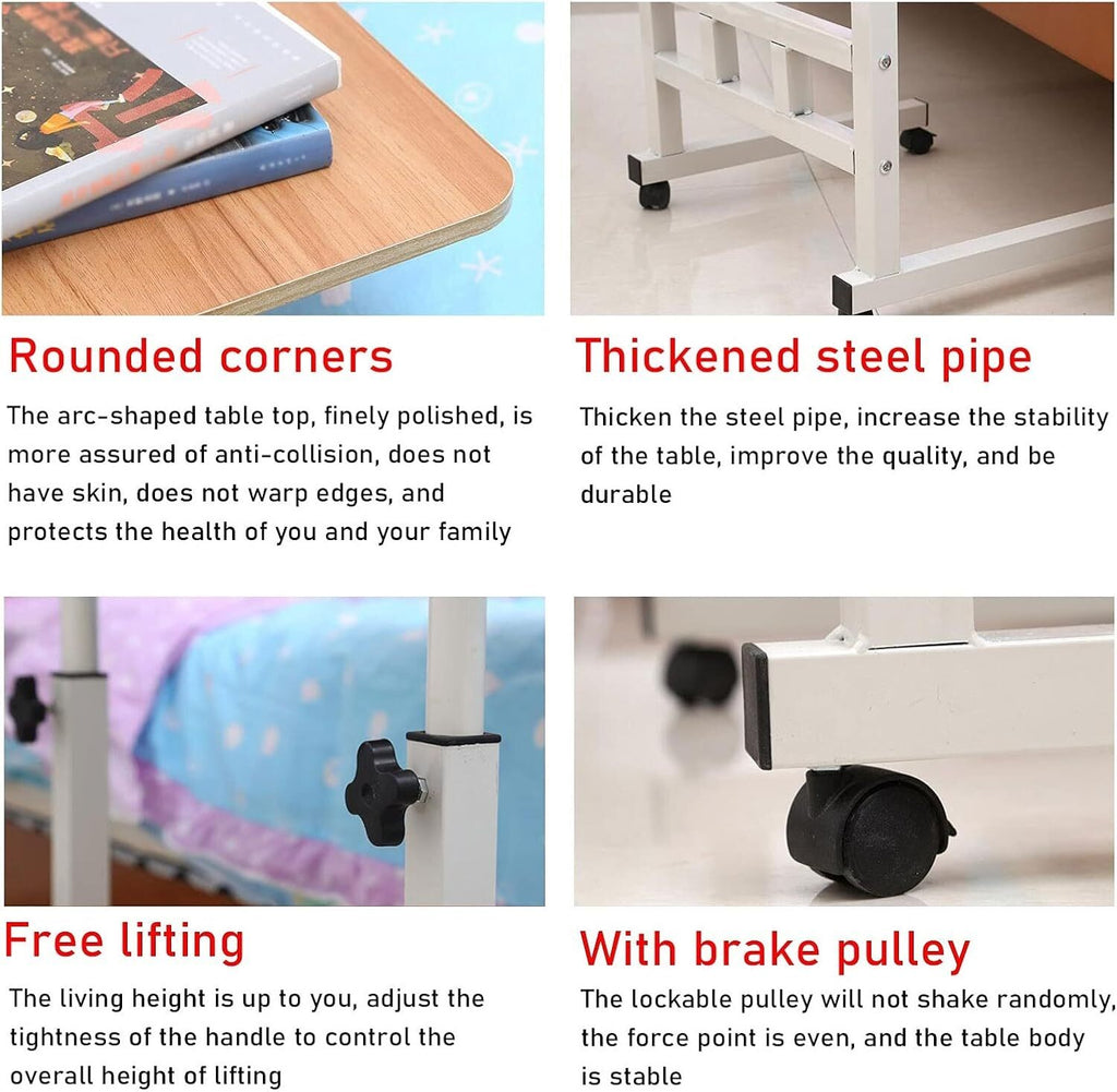 Adjustable Laptop Table Stand Folding Desk Bed Computer Study Portable Sofa Tray