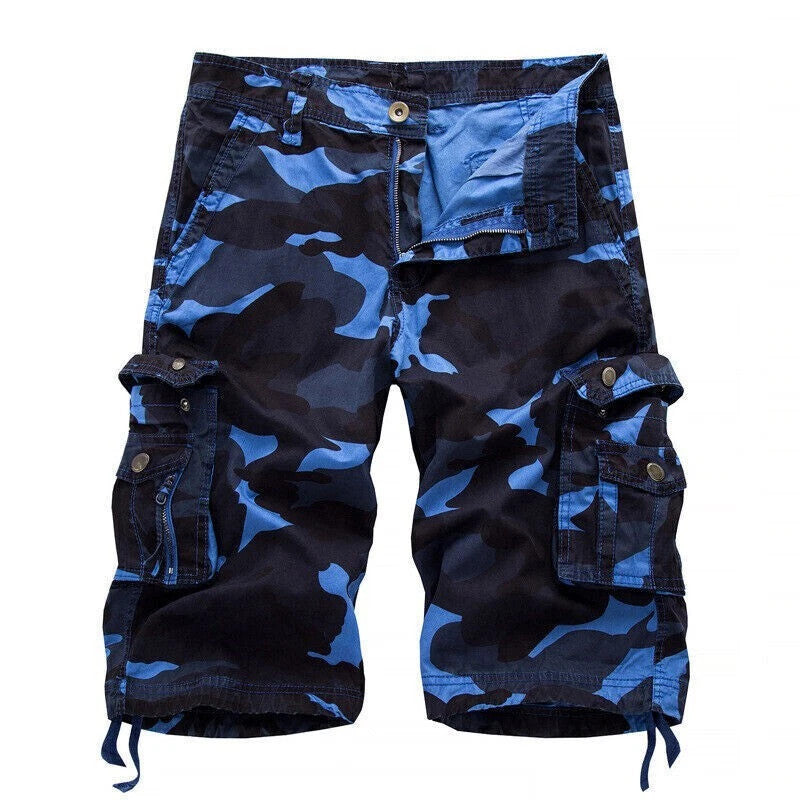 Super Large 7XL Summer Mens Cargo Shorts Combat Twill Work Camo Army Knee Pants