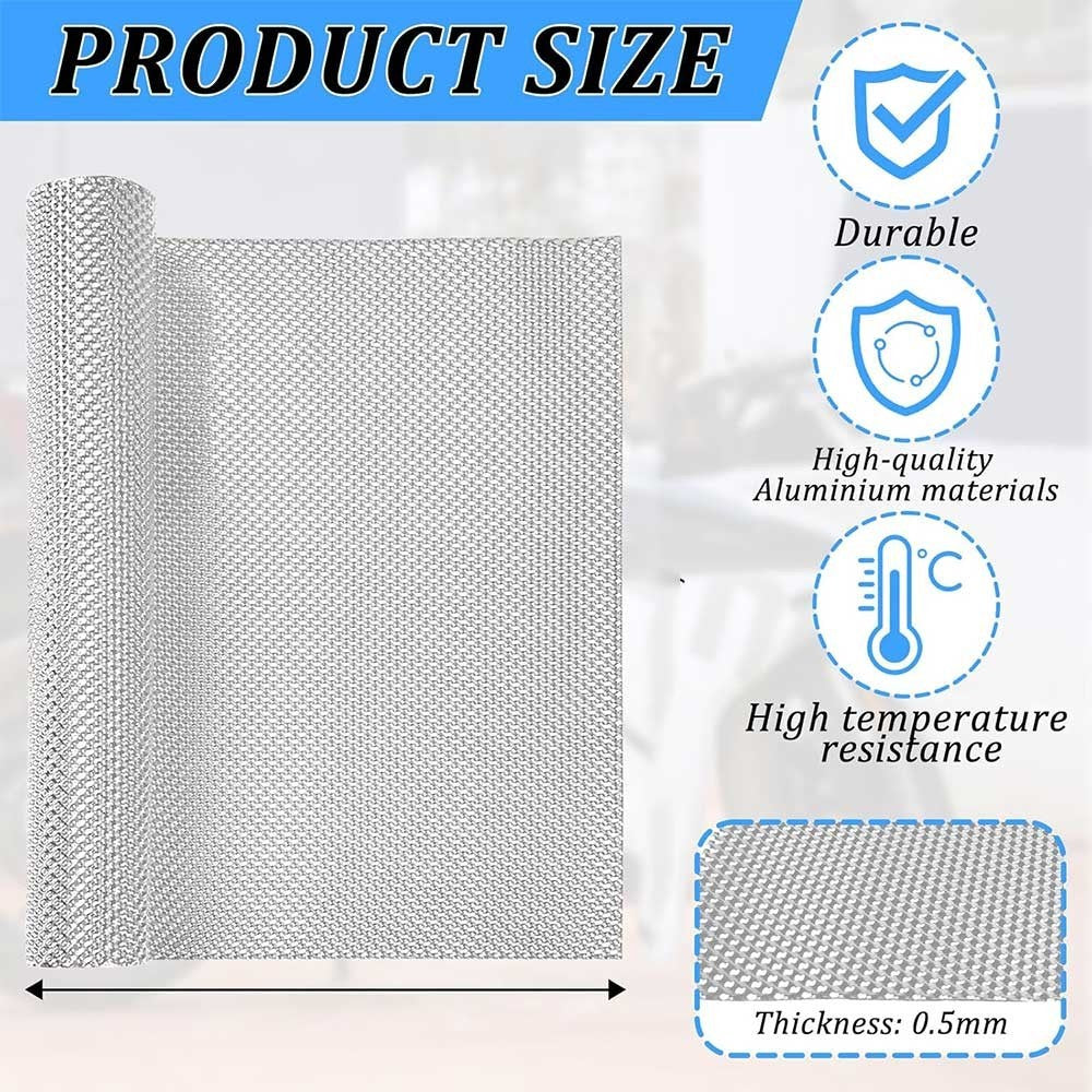 Motorsport Embossed Aluminium Heat Shield Material 40x100cm Sheet Rally