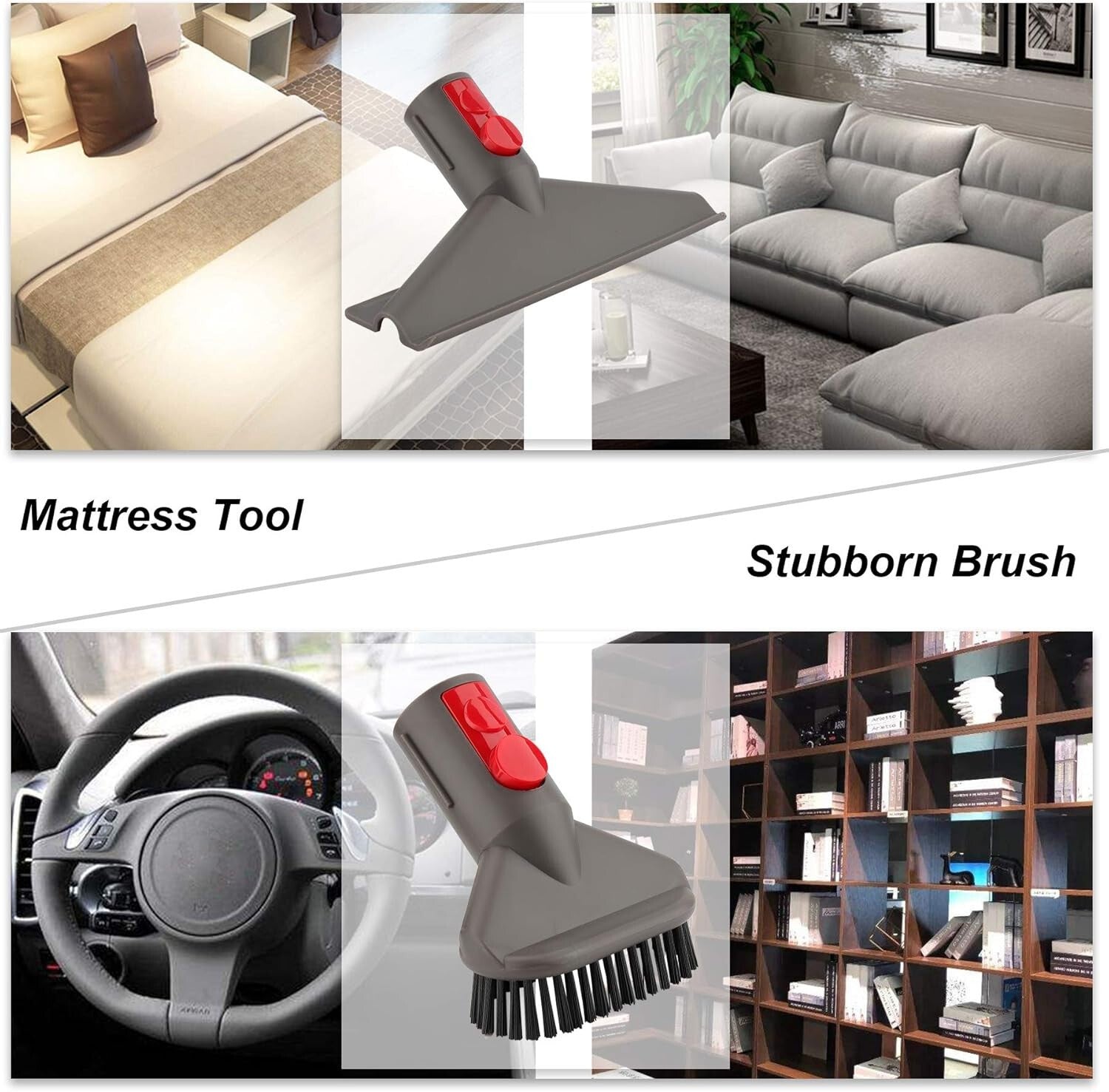 6Pcs Brush Attachment Kit for Dyson V7 V8 V10 V11 V12 Vacuum Cleaner Accessories