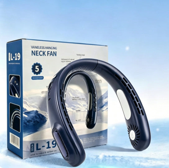 Flexible Soft Silicone USB Personal Neck Cooling Fan Rechargeable Fifth Gear