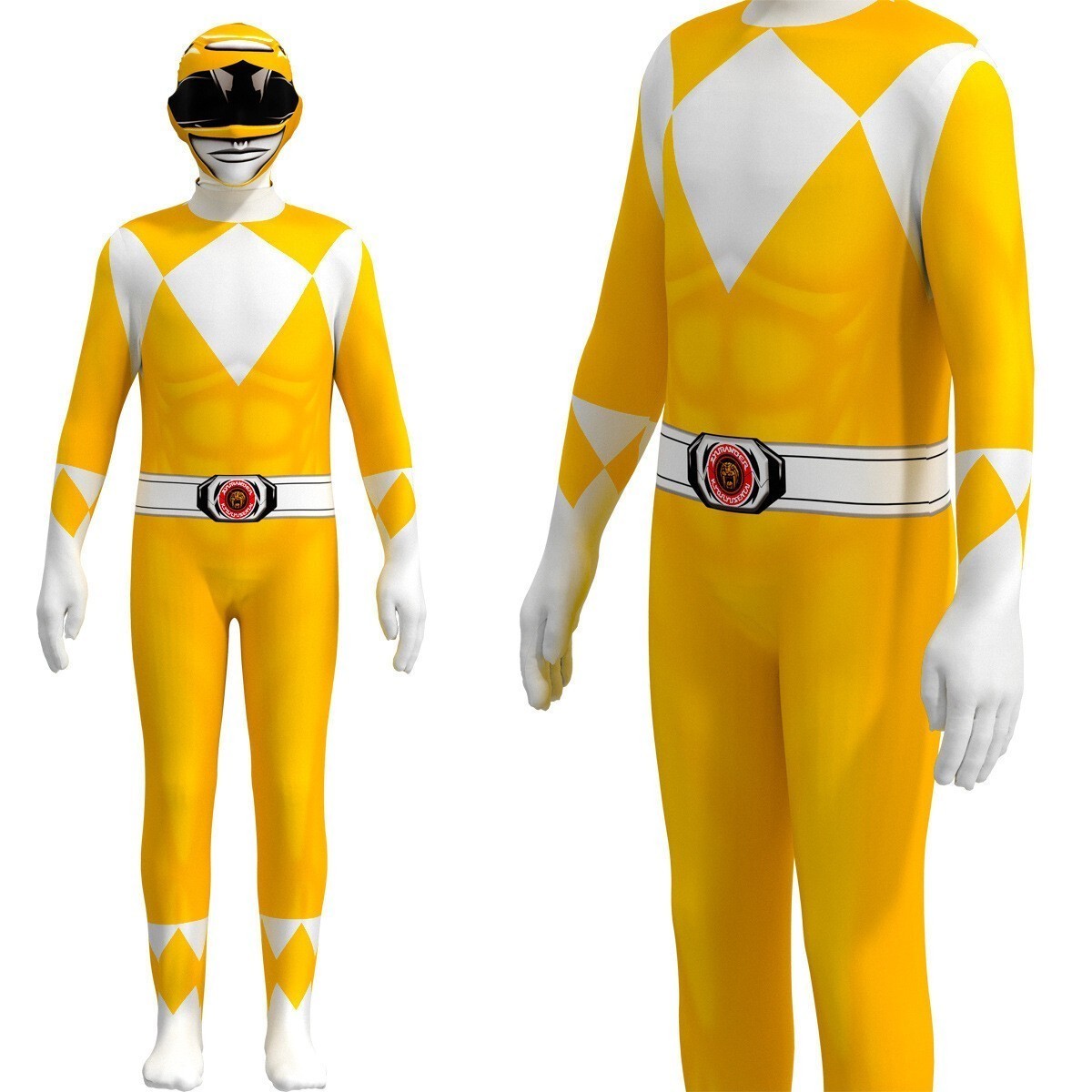 Power✨ Rangers Cosplay Costume Jumpsuits Kids Carnival Fancy Outfit Set Adult UK