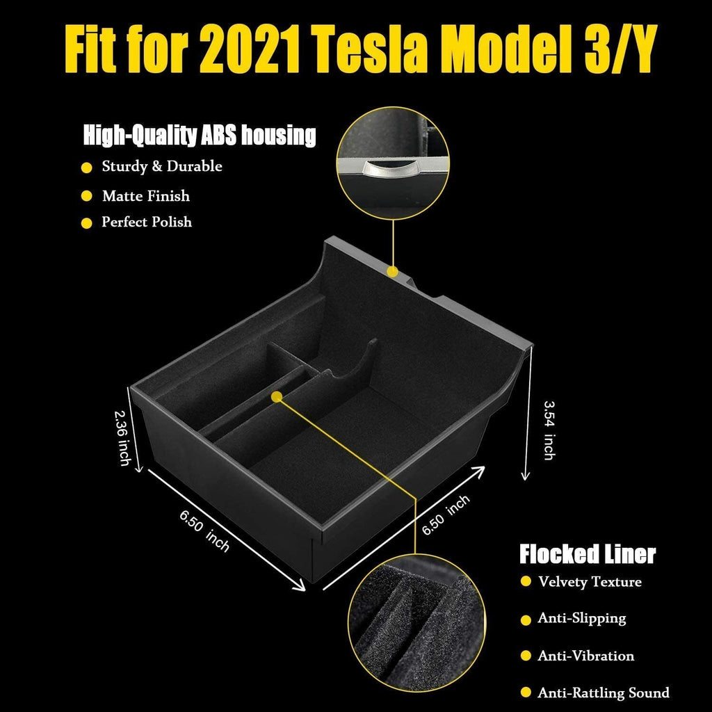 Center Console Organiser Tray for Tesla Model 3 Y Armrest Drawer 2021 2022 2023