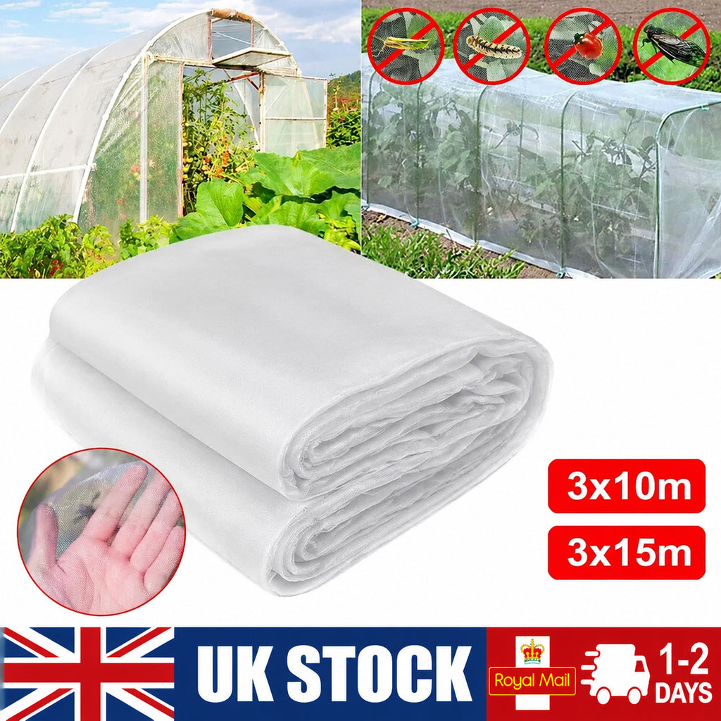 White Garden Protect Netting For Vegetable Crop Plant Fine Mesh Birds Insect Net