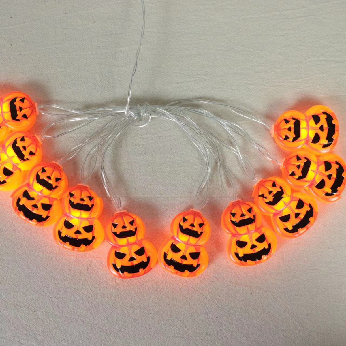 1String Lights Halloween Double layer Pumpkin LED Decoration House Party 3 Meter