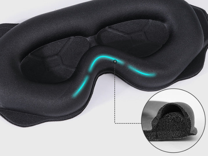 2PCS 3D Sleeping Mask Memory Foam Block Out Light comfort Eye Shade Blindfold
