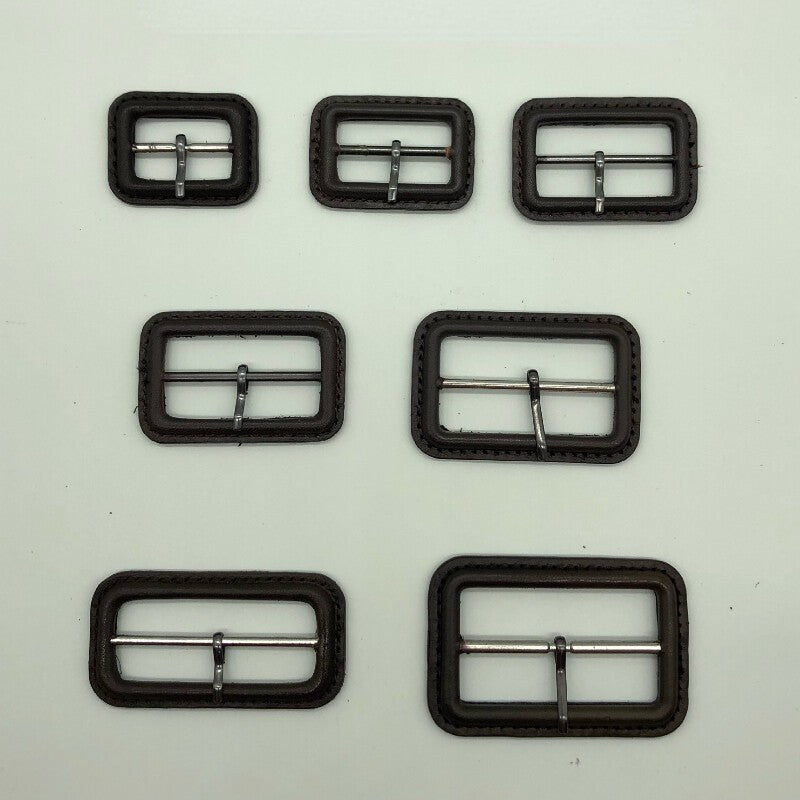 2pcs Leather Square Buckles Single Prong for Jacket Belt Replacement DIY Craft