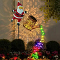 Christmas Solar Kettle Lights Garden Lawn Decorative Lights, Santa Claus Lantern