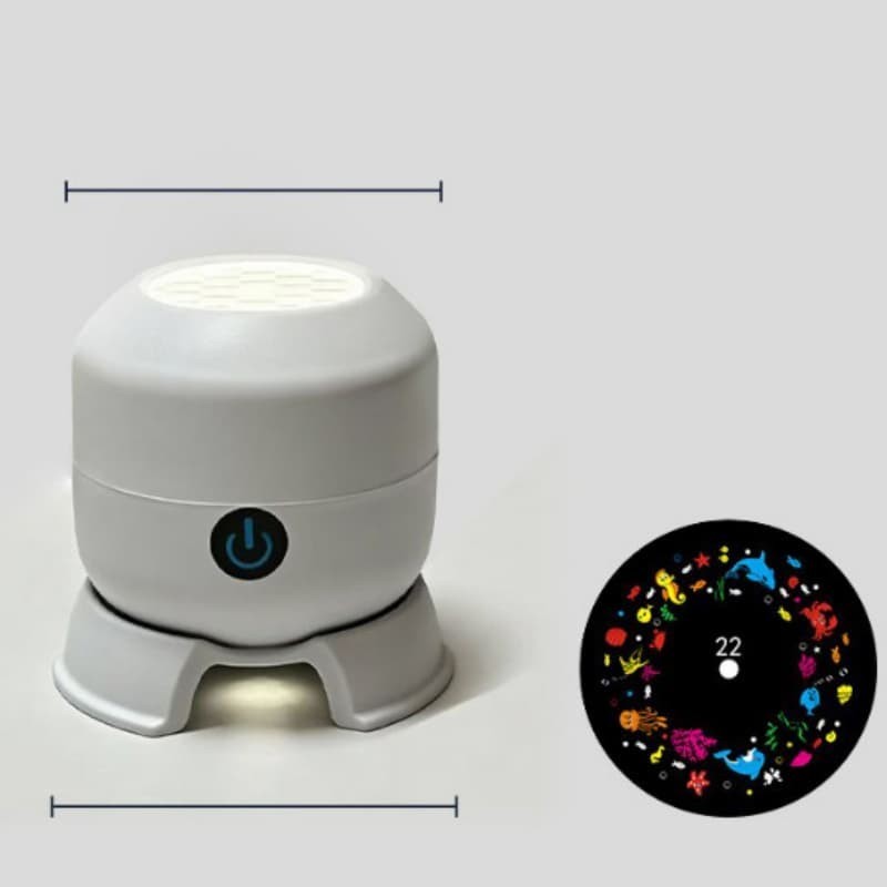 Dynamic Rotating LED Projector Light,HD Smart Dynamic Holographic Night Light~