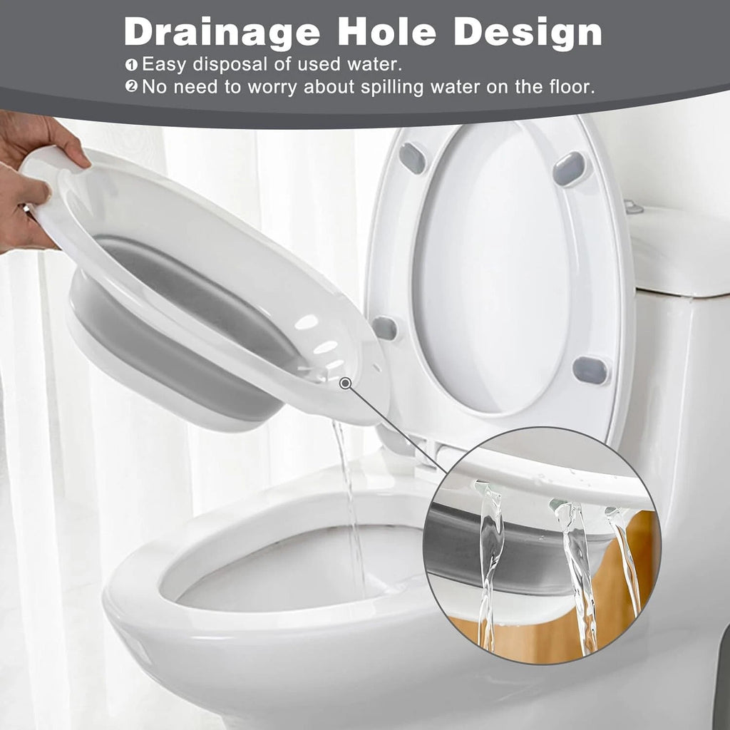 Sitz Bath for Hemorrhoids & Postpartum Care with Flusher Toilet Soaking Basin uk