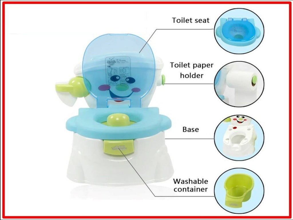 2 in 1 Kids Baby Toilet Seat Toddler Training Potty Trainer Safety Chair Urinal