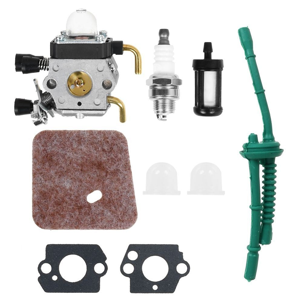 Carburetor For STIHL FS55 FS55R FS55RC KM55 HL45 KM55R FS38 w/ Fuel Line Kit