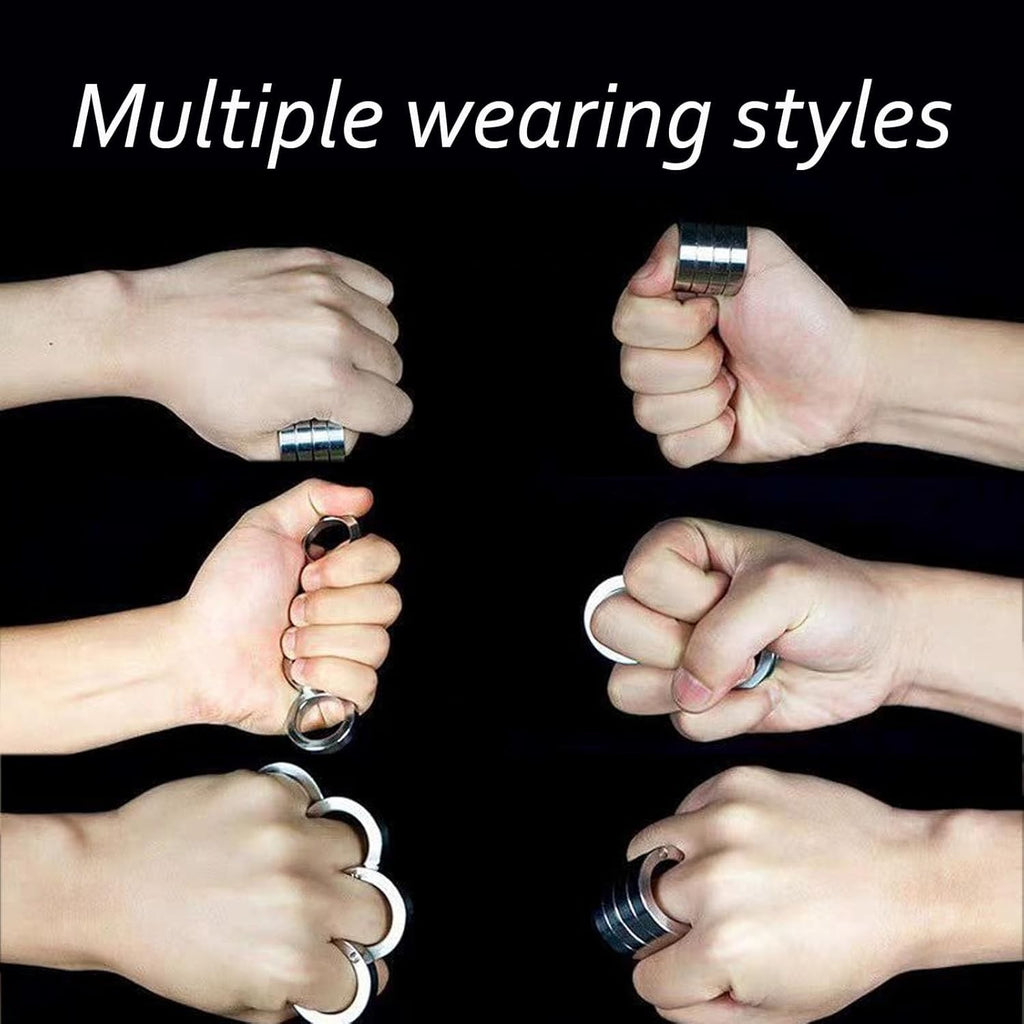 4 Finger Foldable Fidget Toy for Stress & Anxiety Spoven Folding Finger Ring
